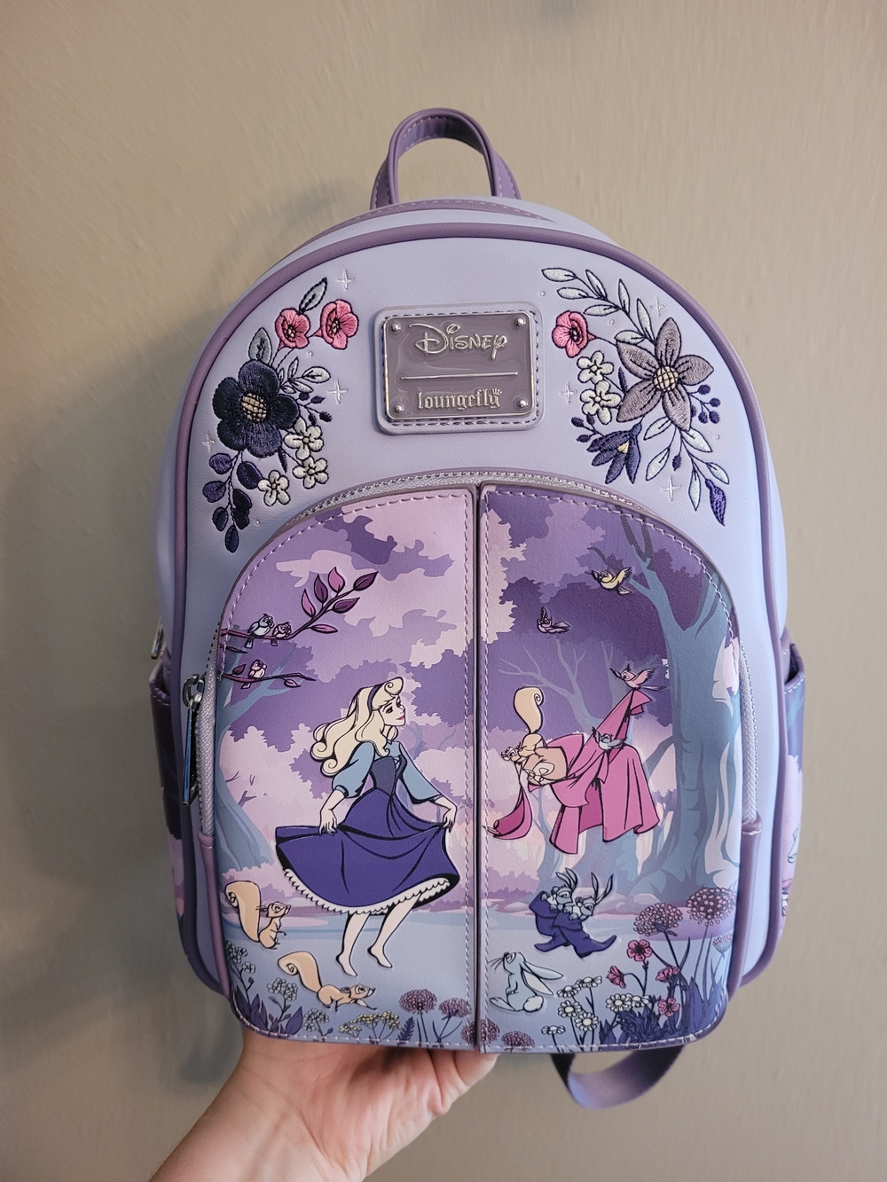 Disney x Loungefly Sleeping Beauty Purple Mini Backpack 65th Anniversary